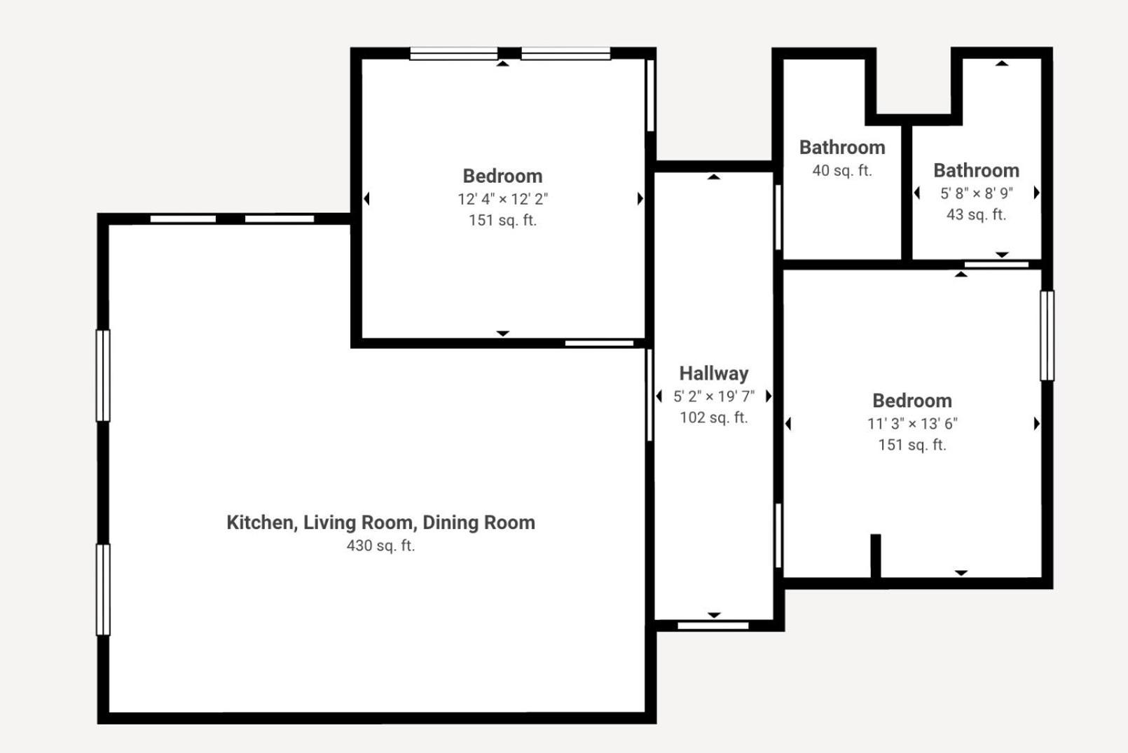 Two-Bedroom Superior Apartment