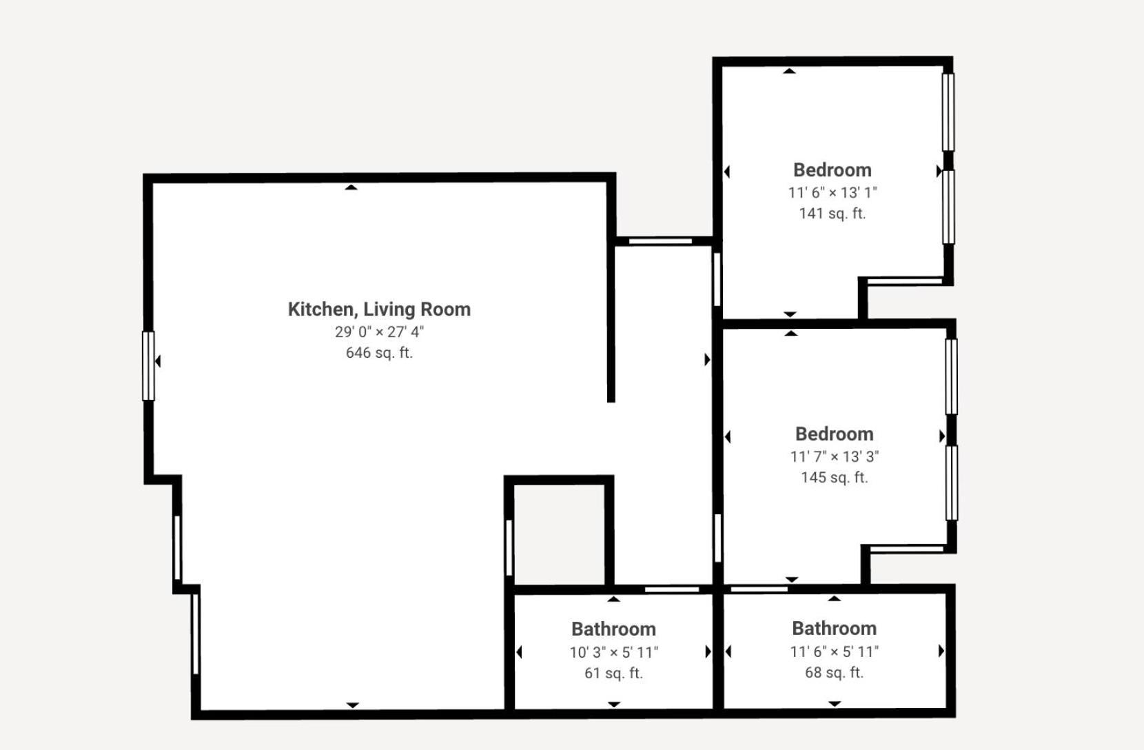 Two-Bedroom Deluxe Apartment
